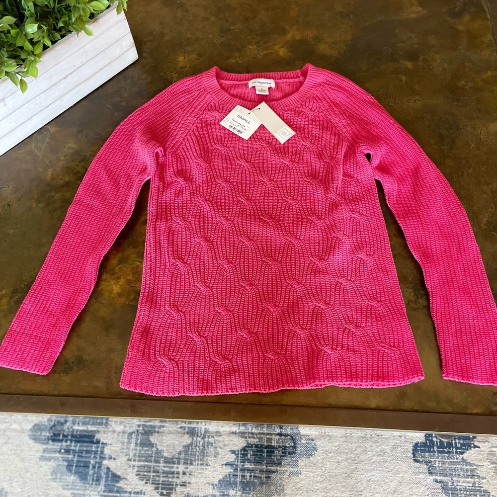Liz Claiborne Hot Pink NWT Sweater Small
